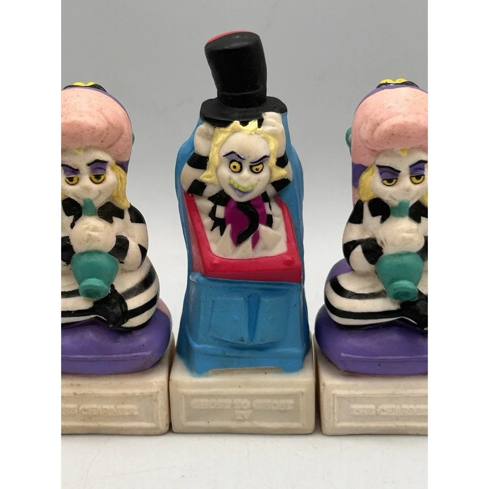 Vintage Burger King Beetlejuice Toys‎ Figures 5 Double Sided Geffen 1989
